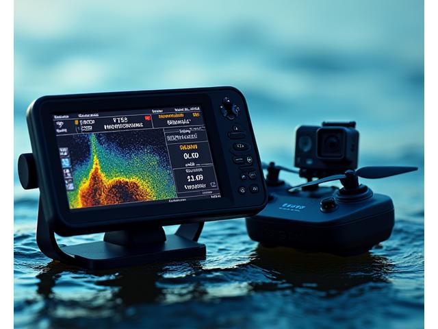 Sonda de pesca digital y equipos electrónicos modernos